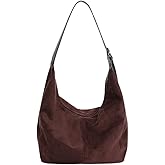 Suede PU Dumpling Bag Vintage Casual Convertible Carry Spacious Crossbody Handbag