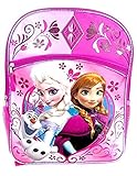 Disney Frozen Pink Anna, Elsa & Olaf Flowers Backpack