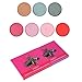 MISKOS 12 Colors Bright Pink Natural Eyeshadow Palette 4 Matte 8 Shimmer Summer Glitter Highly Pigmented Eye Shadow Pallets Cruely Free Pink Girls Waterproof Eye Makeup Kits