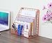 Superbpag Set of 2 Office Supplies Metal Stackable File Document Letter Tray Organizer, Rose Gold