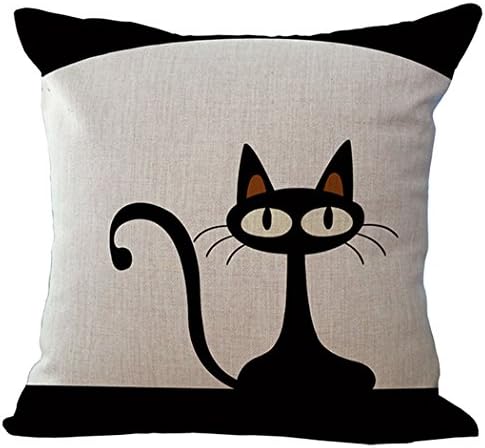Cotton Linen Climbing Cat Decorative Throw Pillow Case Cover Cat Cushion Cover Case 1818 New Design Decor Square