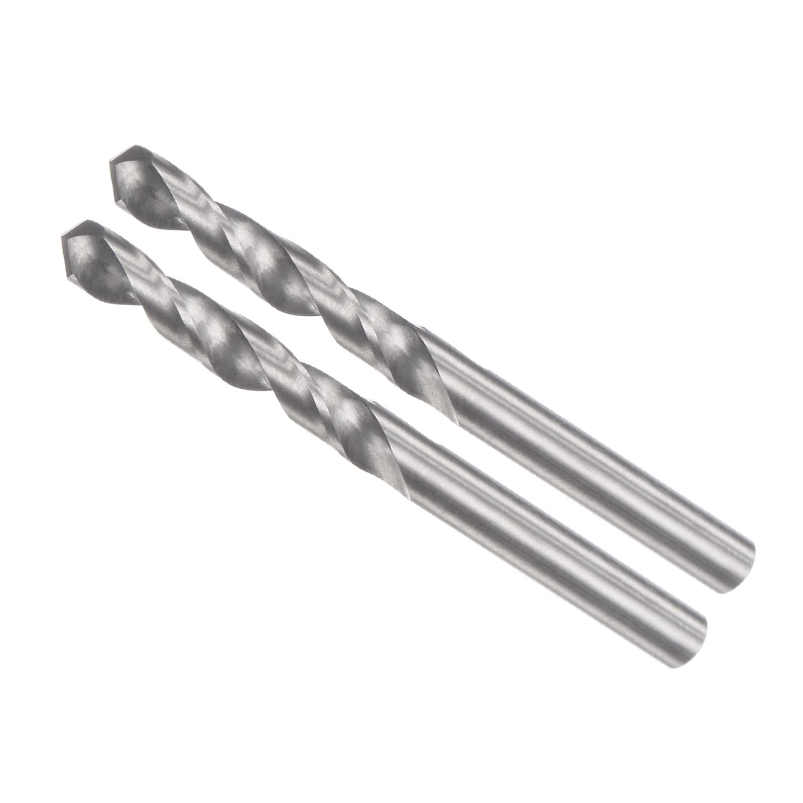 CoCud Solid Carbide Drill Bits, 3.5mm Diameter, YG6 (C2/K20) Tungsten Carbide Straight Shank Twist Drill Bits - (Applications: for Stainless Steel Alloy), 2-Pieces