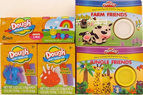 Craft Dough Farm Friends Jungle Friends Books 5 Piece Bundle
