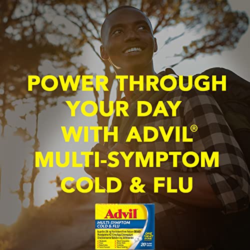 Advil Multi Symptom Cold and Flu Medicine, Cold Medicine for Adults with Ibuprofen