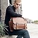 Pu Faux Leather Briefcase Vintage Leather Shoulder Messenger Bag Laptop