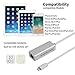 Upgrow Lightning to RJ45 Ethernet Adapter LAN Wired Network Adapter for iPhone and iPad Support iOS 10.01-11.2.7, Plug and Play High Speed Ethernet Connector (Aluminum Silver)