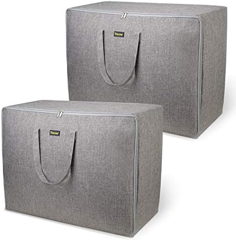 BALEINE 2 Pack 105L Extra Large Blanket Storage Bag, Under Bed Storage ...