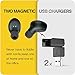 ZNT N1 Mini Bluetooth Earbud, In-Ear Smallest Wireless Earbud Small Car Bluetooth Headset with 2 Magnetic Chargers, 6 Hours Playtime (A Single Earbud)