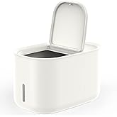 Zuutii Rice Storage Container,Food Container, Dry Food Storage,7.2lbs Pet Food Dispenser, 6.9Qt/11lbs Large Storage Bin with Lid,Silicone Ring & Moisture Proof,for Grain Cereal Soybean Corn,Begie