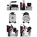 Flexzion HVAC Vacuum Pump Single Stage 3CFM 1/4HP Electric AC Pump Rotary Vane, Air Conditioning Vacuum Pumps for R134 R410a Freon Evacuation Pump Tool Equipment 300ml Capacity