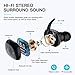 Vealvion Wireless Earbuds Bluetooth 5.0 Bluetooth Headphones IPX5Built-in Mic in-Ear Earphones with Deep Bass Hi-Fi Sound with 500mAh Portable Charging Case for Sports Running (Black)thumb 1