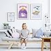 Unicorn Posters for Girls Bedroom, Girls Room Wall Art, Adorable Matching Art Prints for Bedroom or Bathroom Decor 11x17 size per poster