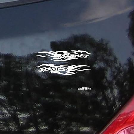 Amazon 1 ペアクールスポーツ車のドアステッカーファッションの個性 創造車のスタイリングのためのすべての自動車用アクセサリー 車 バイク 車 バイク