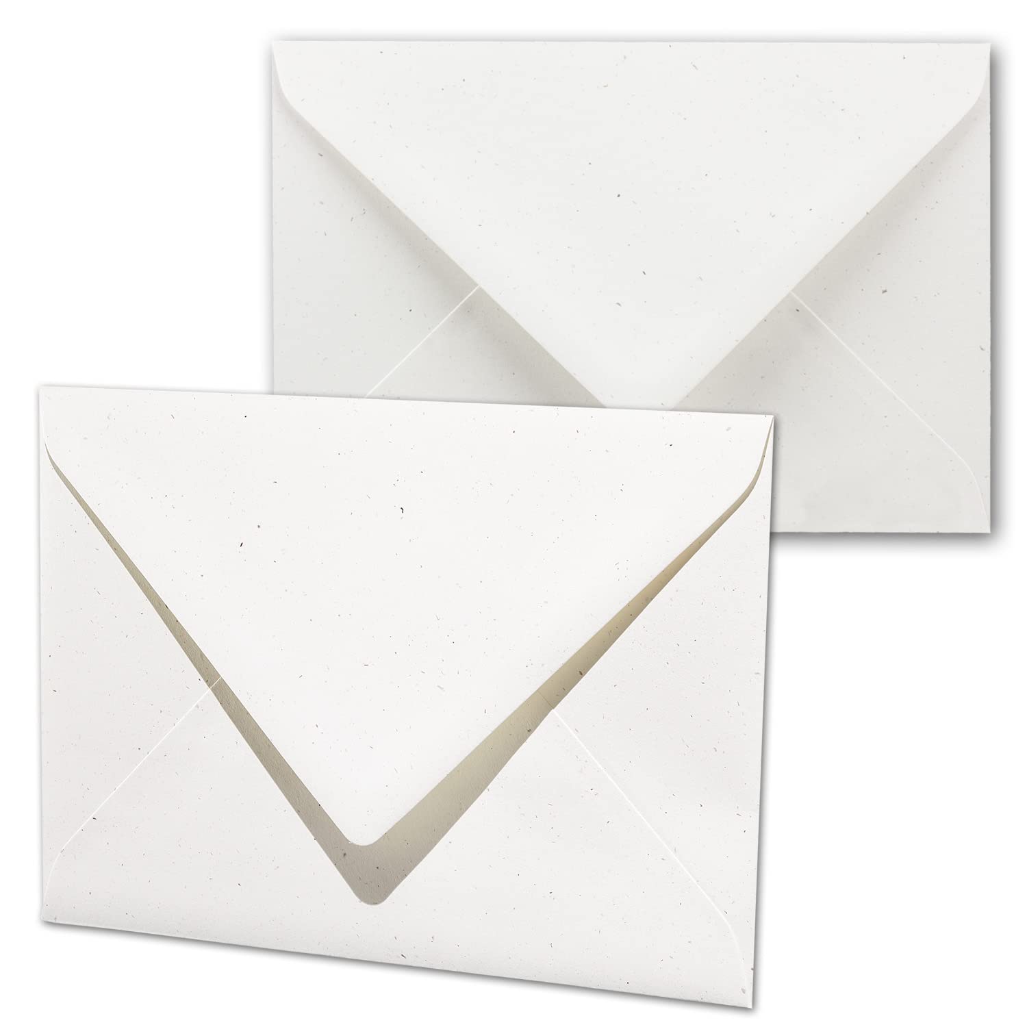 ARTOZ 50 x envelopes DIN B6 Colour: Birch (White/Cream White) 12.5 x 17.8 cm with Wet Glue and Gum Greenline Series
