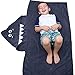 Soflo Baby Hooded Towel for Kids | Extra Large Toddler Bath Towel for Baby Boy | 100% Cotton Toddler Towels with Hood | Gray Shark Towel for Boys - 24 inches x 48 inches