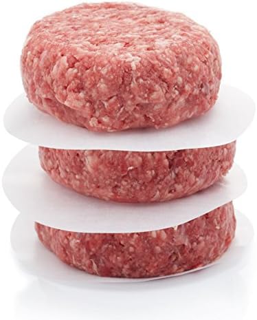 KitchenCraft Wax Burger Paper Sheets, 11 cm Discs, Pack of 25, White, 11 cm (4.5 Inch) - Image 3
