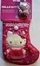 Hello Kitty Mini 7 Inch Stocking with 2 Inch Ornament Gift Pack