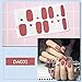 WOKOTO 8 Sheets Lattice Nail Art Polish Wraps Stickers With 1Pcs Nail File Solid Color Adhesive Manicure Decal Strips For Women