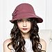 Maitose® Women's Wool Felt Flowers Church Bowler Hats