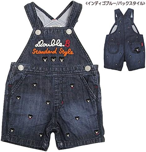 Amazon ミキハウス Mikihouse ダブルb Double B プチベア デニムオーバーオール 90cm インディゴブルー 33 サロペット オーバーオール 通販