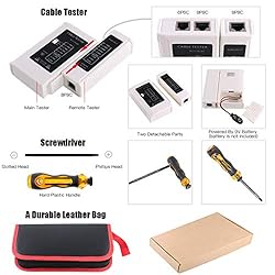 Hilitchi 108 Pcs Network Tool Kit Includes Portable