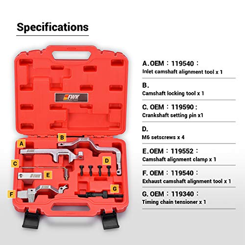 image for EWK Camshaft Alignment Timing Chain Tool Engine Cam Locking Tool for M