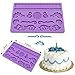 IC ICLOVER Fondant Cake Decorating Silicone Mold, Halloween Christmas Party Necessities, Silicone Chocolate Vintage Elegant Lace Cake Mold - Oven, Dishwasher Safe, Present for Mom,1 Pack