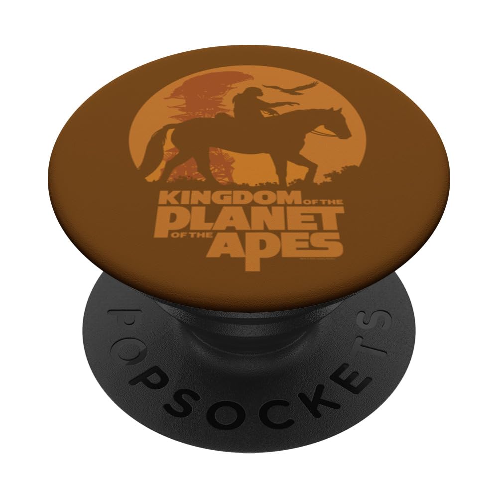 Kingdom of the Planet of the Apes Logo and Noa with Eagle PopSockets Adhesive PopGrip