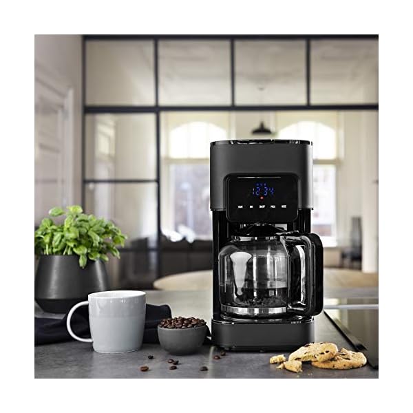 Princess Black Steel Kaffeemaschine - 1,5 Liter Fassungsvermögen, 900 Watt, für bis zu 15 Tassen, Füllstandanzeige… – Bild 4