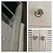 GaGool 8x40mm Transparent Tough Drawer Knobs Pull Handle Crystal Glass Diamond Shape Cabinet Drawer Pulls Cupboard Knobs with Screws for Home Office Cabinet Cupboard Bonus Silver Screws DIY