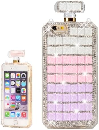Generic Diamond Perfume Bottle Shape Plastic Case Chain Coverfor iPhone 6 &amp; 6S B