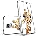 S5 Case Cartoon Giraffe, LAACO Scratch Resistant TPU Gel Rubber Soft Skin Silicone Protective Case Cover for Samsung Galaxy S5
