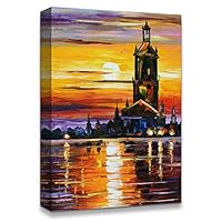 Canvas Wall Art Vintage Oil Painting Canvas Prints Home Artwork Decoration for Living Room,Bedroom - 12x18 inches