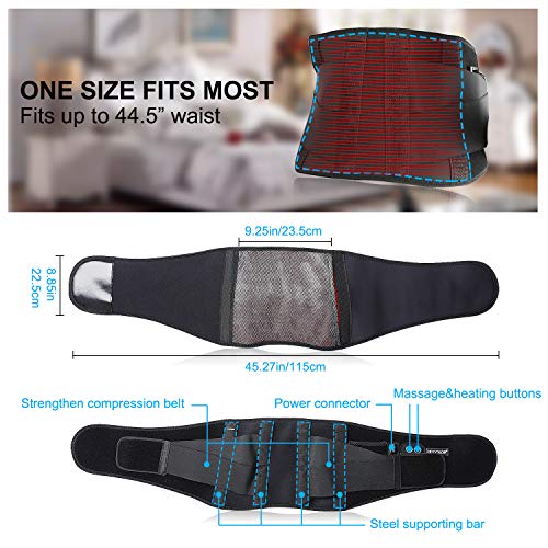 Heating Pad for Back Pain Heating Wraps with Far Infrared Heat Therapy