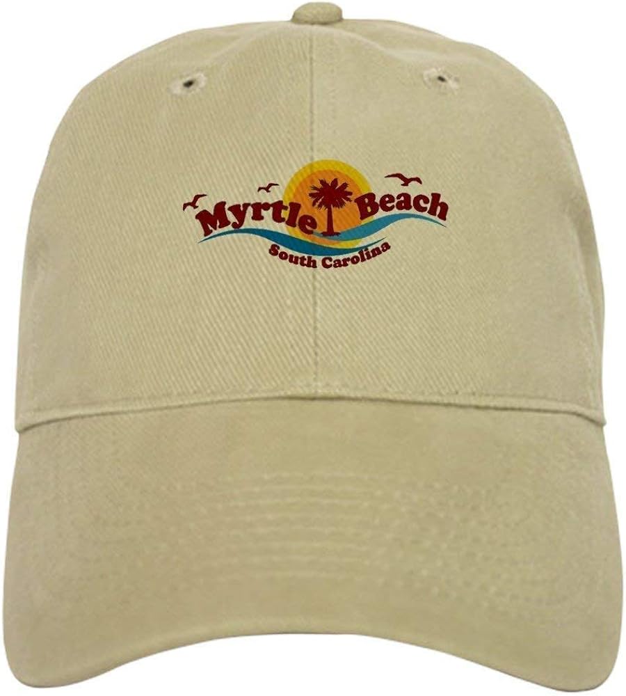 Ccsoixu Myrtle Beach SC Waves Design Baseball Cap Adjustable