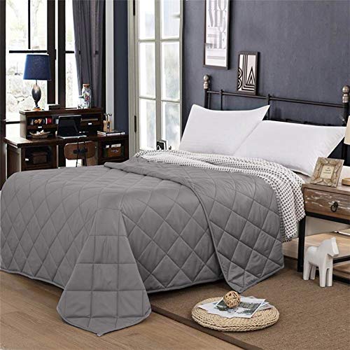 Manlinar Cozy Cotton Weighted Blanket 15 Lbs , 60"x80"Queen Weighted