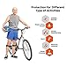 CAMBIVO 2 Pack Patella Knee Brace With Etra Strap, 6 Color Knee Braces for Knee Pain, Adjustable Knee Brace Patellar Tendon Stabilizer Support Band for Knee Pain Relief, Jumpers Knee, Tendonitis, Basketball, Running, Hiking, Volleyball, Tennis, Squats (Orange)