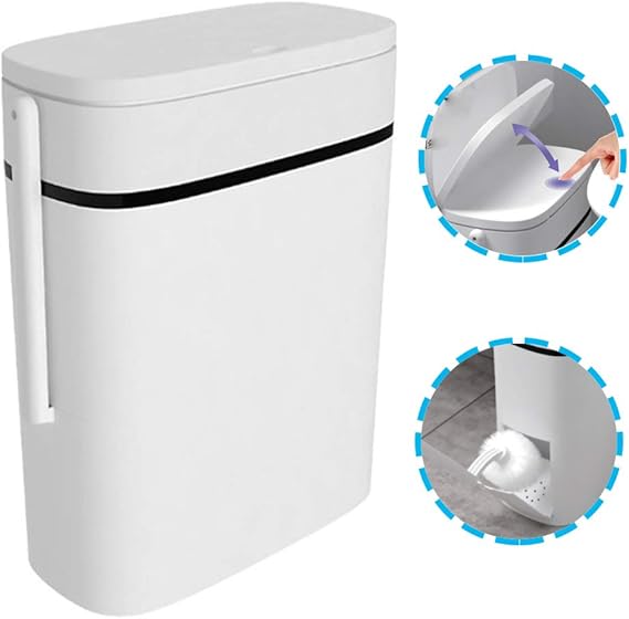 Dvuboo Juego de Cepillo para Inodoro y Papelera,Soporte para Inodoro