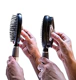 Self Cleaning Hair Brush - Easy Clean Retractable Bristles - Patented Detangler by Qwik Clean