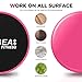 Exercise Sliders Fitness, Dual Sides Strength Slides Workout Slider Gliding Discs for Exercise Equipment Core Discs Sliders Perfect Used on Carpet or Hard Floors
