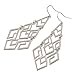 D EXCEED Women's Chandelier Drop Earrings Gift Wrapped Fashion Gold Cutout Tiered Dangle Drop Earrings Silver