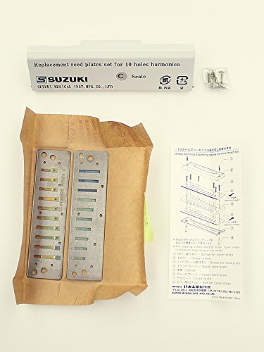 image for Suzuki RP-M-20-A Replacement Reed Plates for Manji Harmonicas, Key of 