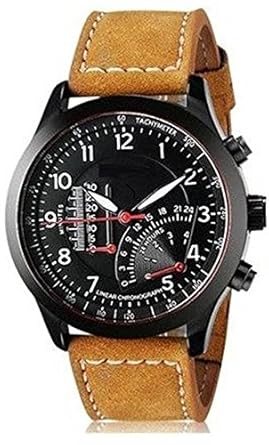 Analogue Brown Dial Mens Watch - Curren-Simple