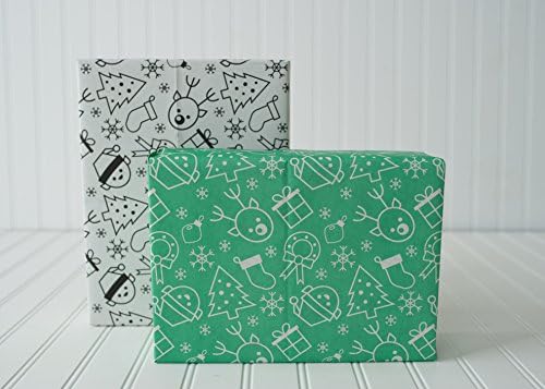 Christmas Color-in Wrapping Paper For Kids (6 Sheet Value Pack) - Eco-Friendly - Reversible - Gift Wrap by Wrappily