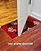 Toland Home Garden 800109 Red Damask Winter Door Mat 18x30 Inch Christmas Outdoor Doormat for Entryway Indoor Entrance
