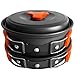 Extreme Nomad Camping Mess Kit Camping Cookware Pots and Pans Lightweight Backpacking & Hiking Equipment Outdoor Cooking Gear, 10 Piece Cook-Set, Durable and Compact, Pots, Bowls and Utensils