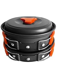 Kit de utensilios de cocina de camping para mochil