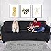FinerFiber Velvet High Stretch Strapless Couch slipcover + Extra 2 Insert Cushions +Throw Pillow Covers | 1- Piece Sofa SlipCover for Furniture | Soft Durable Couch Covers for 3 Cushion Couch