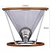 Outon Coffee Filter Pour Over Coffee Maker - Resuable 12 Cups Stainless Steel Coffee Dripper with Silicone