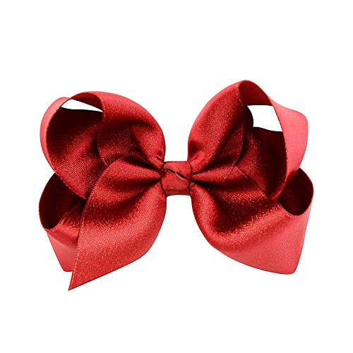 12 Pairs 4.5 Inch Baby Girls Toddler Hair Bows With Alligator Clip Grosgrain Barrettes Bundles Accessories for Infant (12 Pairs 757) - Thumbnail 5